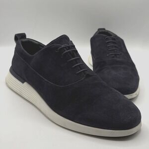 WOLF & SHEPHERD Crossover‎ Longwing Shoes Men's 9 Blue Suede Oxford